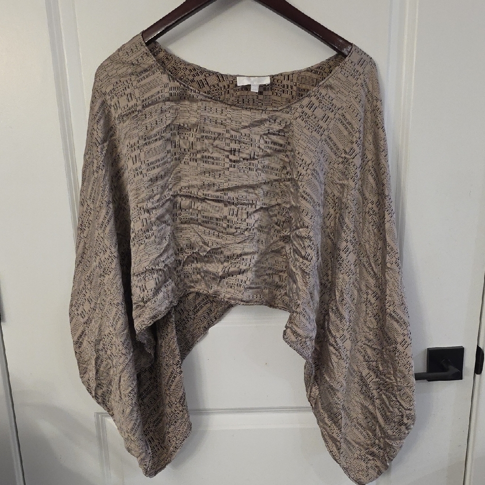100% Silk ALEXIS Poncho Style Top